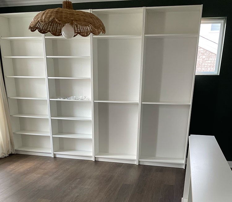 Bookcase install in NYC